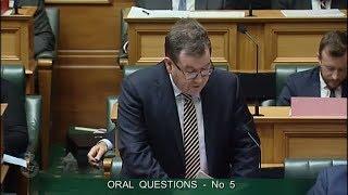 Question 5 - Dr Duncan Webb to the Minister of Finance