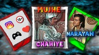 MUJHE NARAYAN CHAHIYE|| SHREE KRISHN EDIT || ALL THE STARS (SLOWED) ||#shreekrishna #trending