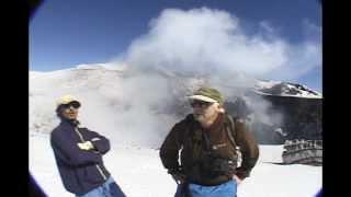 The first Bike ride , up and down a live Volcano in Chile