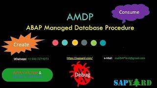 A to Z of AMDP - ABAP Managed Database Procedure - Create, Consume, Filter, Select-Options & Debug