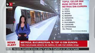 METROUL BUCUREȘTEAN, ÎN TOP 10 DIN EUROPA_Știri B1TV_10 nov. 2024