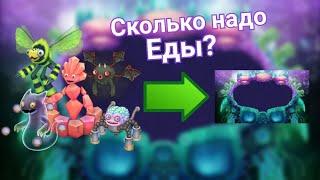 Сколько понадобится еды чтобы отправить всех монстров на остров эфира? (my singing monsters)