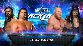 FULL MATCH - THE GREAT KHALI & ROMAN REIGNS VS BROCK LESNAR & UNDERTAKER