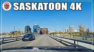 Saskatoon 4K - Driving Tour of Downtown in Fall (2020)