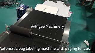 Automatic pouch sticker labeling machine-Higee Machinery