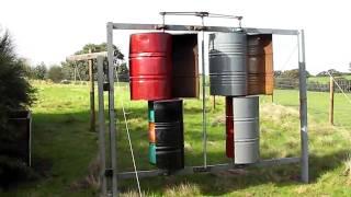 Savonius VAWT 44 Gallon Barrel Wind Turbine