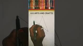 Easy Star Drawing #youtubeshorts #shorts #star #drawing #a.k.arts and crafts