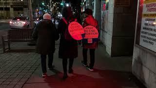 candlelight procession - Procedng to Saint Patrick Basilica