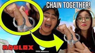 24 HOURS HANDCUFFED IN ROBLOX with My WIFE!?