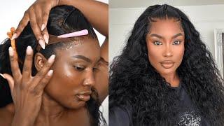 MY GO TO SUMMER HAIRSTYLE + NO MASCARA MAKEUP LOOK! ️‍ PRE STYLED FRONTAL WIG- YOLISSA HAIR REVIEW