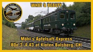 Eurovapor (Möhls Apfelsaft Express) BDe 3/4 43 at Kloten Balsberg Switzerland