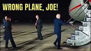 Did Joe Biden get on the WRONG PLANE Last Night? 