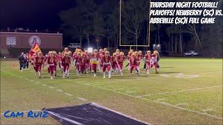 THURSDAY NIGHT FOOTBALL! PLAYOFFS! Newberry (SC) vs. Abbeville (SC)| Full Game