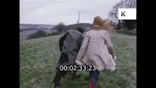 1970s Young Couple Walk through English Countryside | Kinolibrary