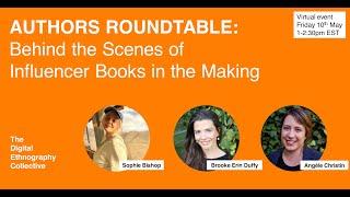 AUTHORS ROUNDTABLE: Behind the Scenes of Influencer Books in the Making