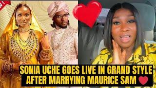 Sonia Uche Live Video After Marrying Maurice Sam in Grand Style. India  Dress #nollywood