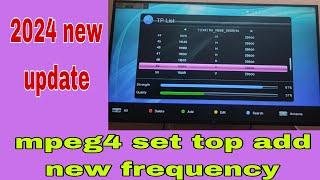 mpeg4 set top box free dish frequency | mpeg4 set box auto scan 2024