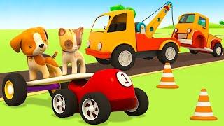 ¡Las aventuras del cachorrito !Vehículos de servicio.Dibujos animados de coches para niños