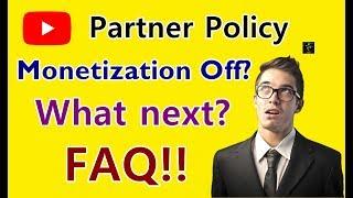 [HINDI] New YouTube Policy Applied | Monetization Disabled | What Next? | Common Questions Answered