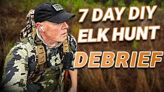 Debriefing a 7-Day Colorado Elk Hunt (First-Time DIY Hunter) - Cliff and Eric Wilson