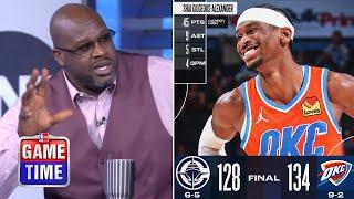 NBA Gametime react to Oklahoma City Thunder beat LA Clippers 134-128; Shai Gilgeous-Alexander 45 Pts