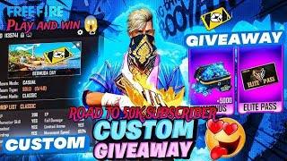BAPI GAMING 100K  FREE FIRE COSTOM GIVE AWAY  AND REDEEM CODE FREE FIRE LIVE STREAM