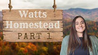 Watts Homestead - Part 1 - Home Being Built in the Woods of Tennessee