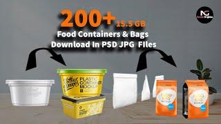 200+ Food Containers Download In PSD JPG  FIles | Noreen Graphics |