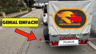 Rückwärts fahren mit kleinem Baumarkt Anhänger? Die Peilboje macht es dir einfacher! Rückfahrhilfe