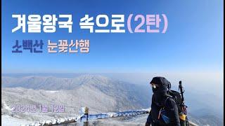 소백산 겨울산행(어의곡 코스)