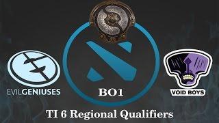 EG vs Void Boys, TI 6 Regional Qualifiers