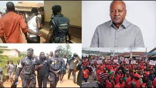 So Mahama Couldnt Save Us! Police Arrest NDC Members As They Cry & Beg After Going For....