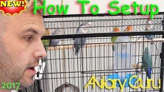 How to Setup a cage for Pet Lovebirds ! Lovebird care 2020 !