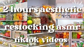 relax watching 2 hours restocking asmr // #tiktokcompilation #restocking #asmr #aestheticvideo