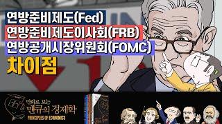 [화폐 경제학] 연방준비제도(Fed), 연방준비제도이사회(FRB), 연방공개시장위원회(FOMC)의 차이점 [만화로 보는 맨큐의 경제학]