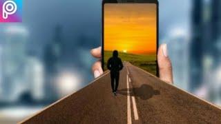 3d effect alone boy walk on road || Picsart editing || best editing tutorial || BY MJ Pic