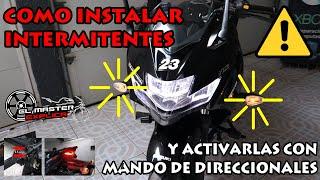 como instalar luces intermitentes de emergencia en la moto sin botones extra