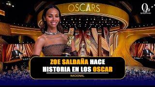 Zoe Saldaña hace historia en los Oscar #premiososcar #zoesaldana