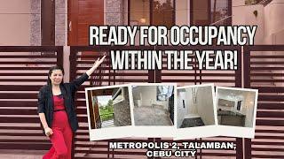 FOR SALE!!!! MODERN SINGLE-ATTACHED HOUSE AND LOT,  SUBDIVISION IN METROPOLIS 2, TALAMBAN, CEBU CITY