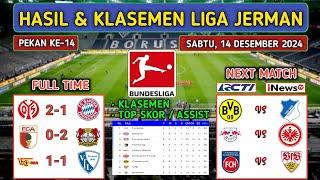 Hasil Liga Jerman Tadi Malam ~ MAINZ vs BAYERN MUNCHEN ~ AUGSBURG vs LEVERKUSEN Klasemen BUNDESLIGA