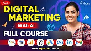 Digital Marketing with AI Full Course for Beginners in 4 HOURS - 2025 Updated [No Experience Needed]