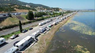 Mile-long RV encampment symbolizes growing housing crisis in Bay Area