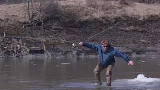 Fly Fishing Steelhead From Ice Bergs | Captain Quinn