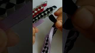 how to make a ribbon bracelet - tutorial for making ribbon bracelets - diy #shorts