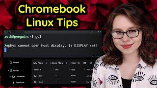 Chromebook Linux Tips - Fix "Is DISPLAY set?" & Access To Linux Files