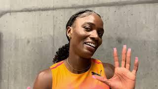 Julien Alfred After 2nd Place to Sha'carri Richardson in Zurich 100m, Talks Having Fun Post Olympics