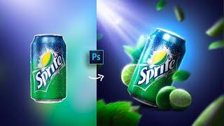 Product graphic design in Photoshop! Step by step! #photoshop #editing #7Hawk Graphic #manipulation