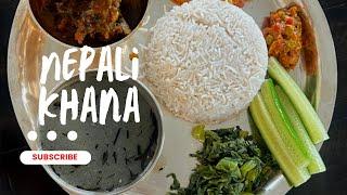 Cook Nepali Khana Set with me! How to make Nepali Khana !! Nepali Khana set