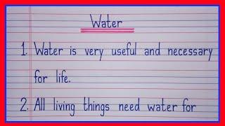 10 lines on Water in english/essay on water in english/Water essay in english 10 lines