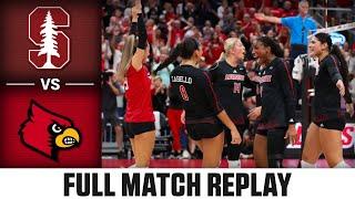 Stanford vs. Louisville Full Match Replay | 2024 ACC Volleyball